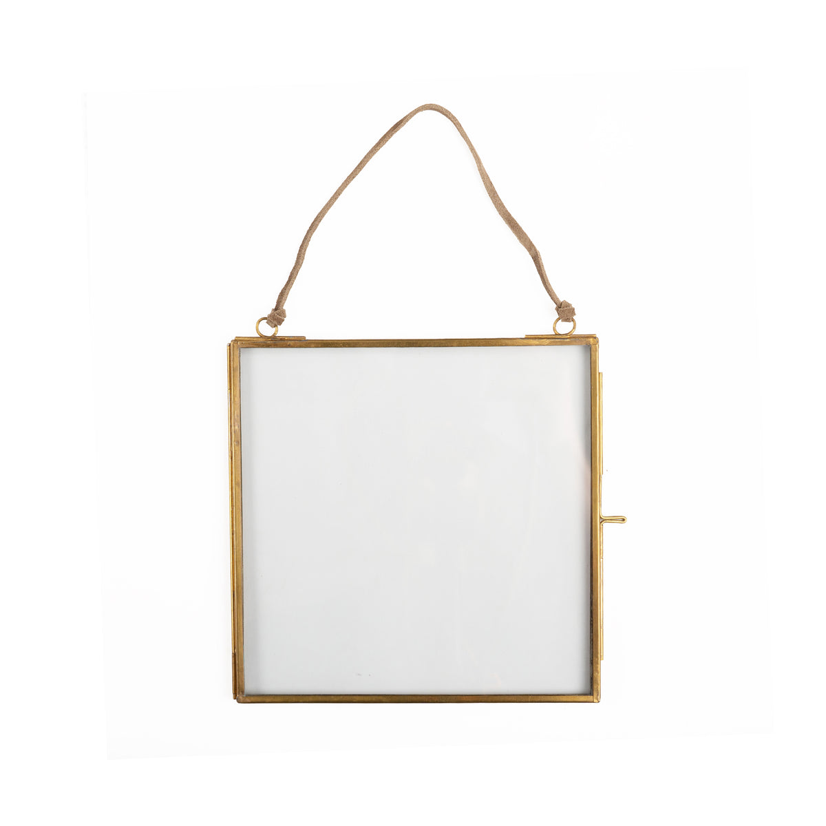 Square Brass Hanging Frame 7x7