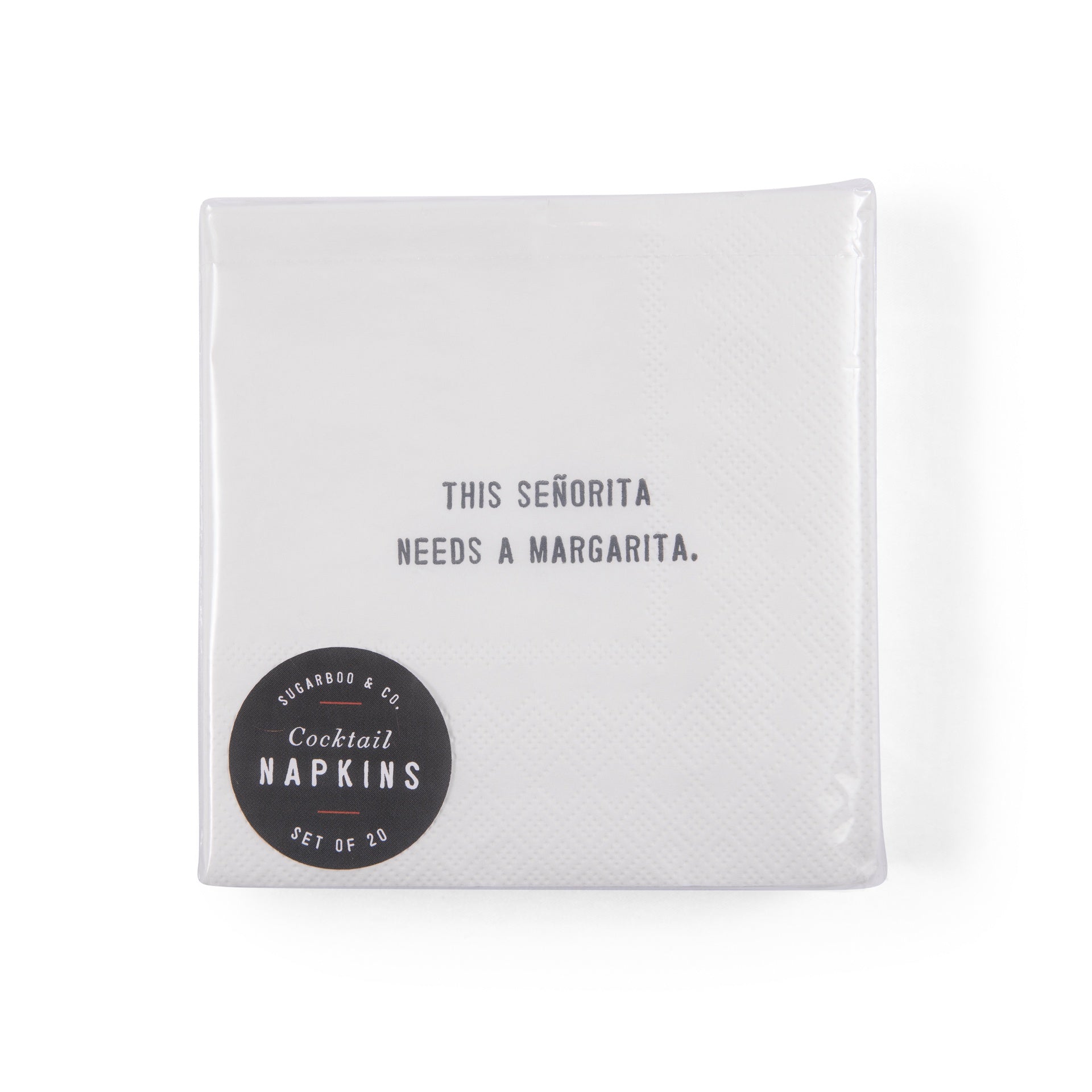 This senorita needs a margarita Cocktail Napkin Set (20pcs) 5" x 5"