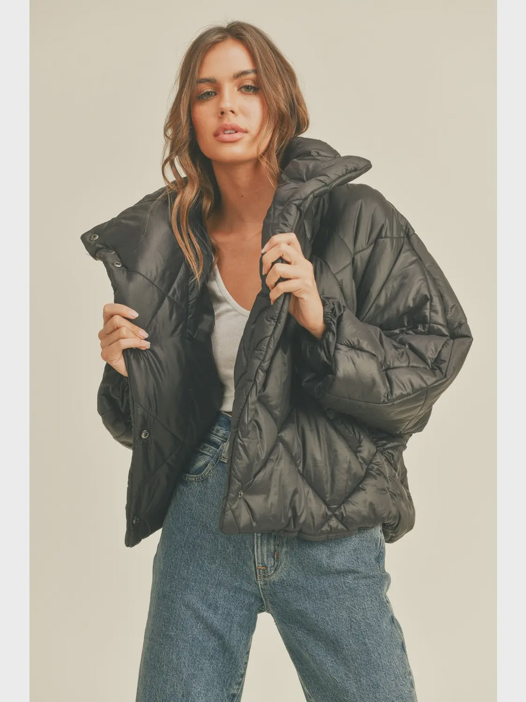 Quilted Nylon Puffer Jacket