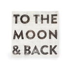 To The Moon & Back Art Poster - 8x8