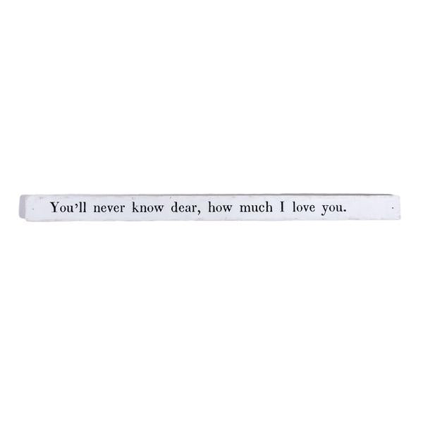***Poetry Stick - You’ll Never Know Dear