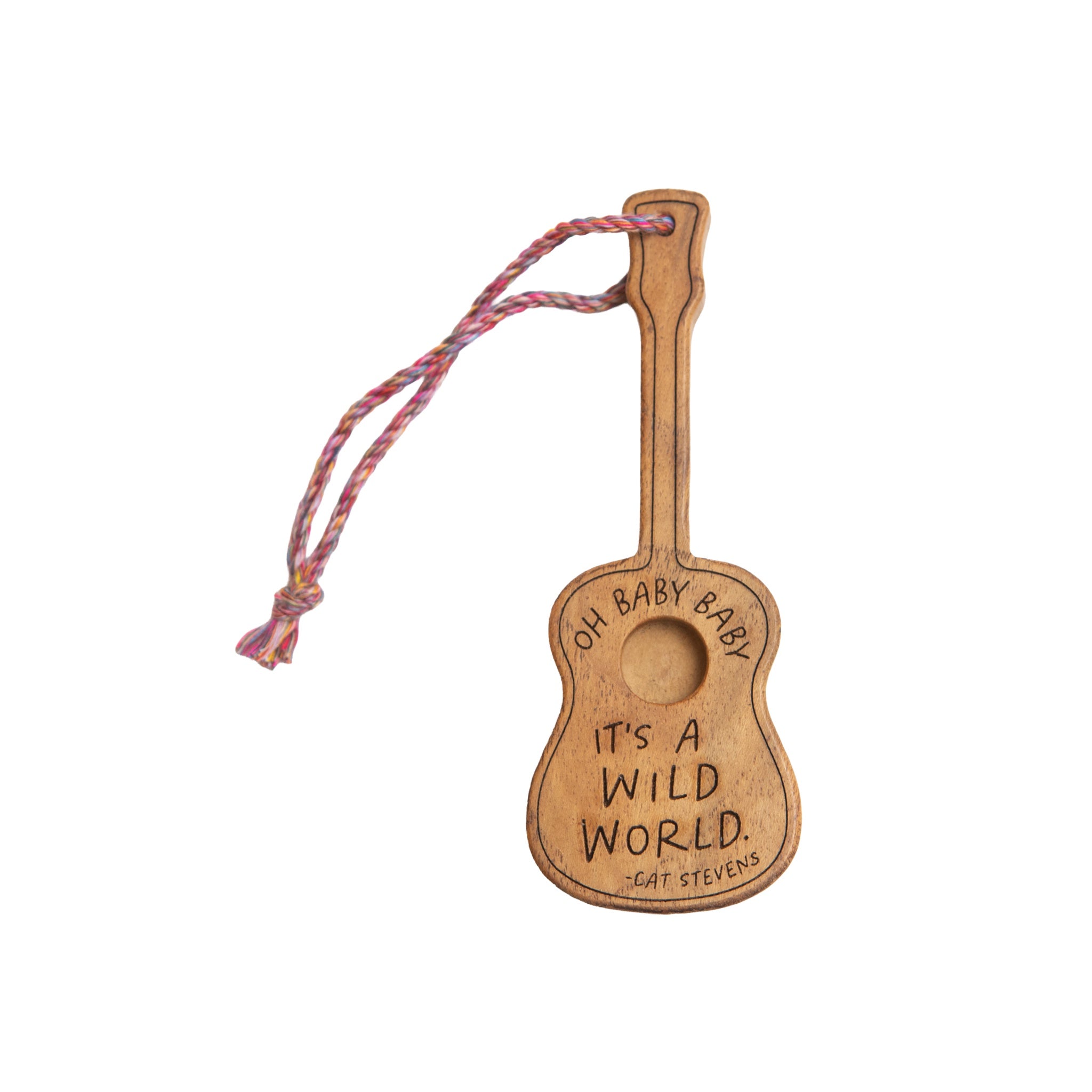 Oh Baby Baby It's A Wild World Wooden Acoustic Guitar