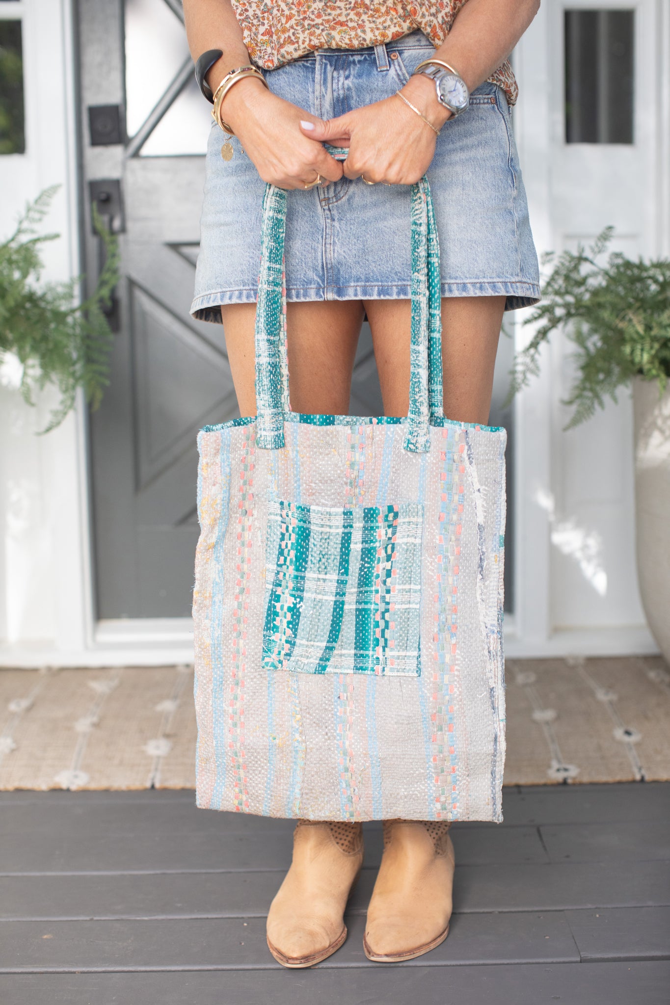 ***Kantha Tote Bag