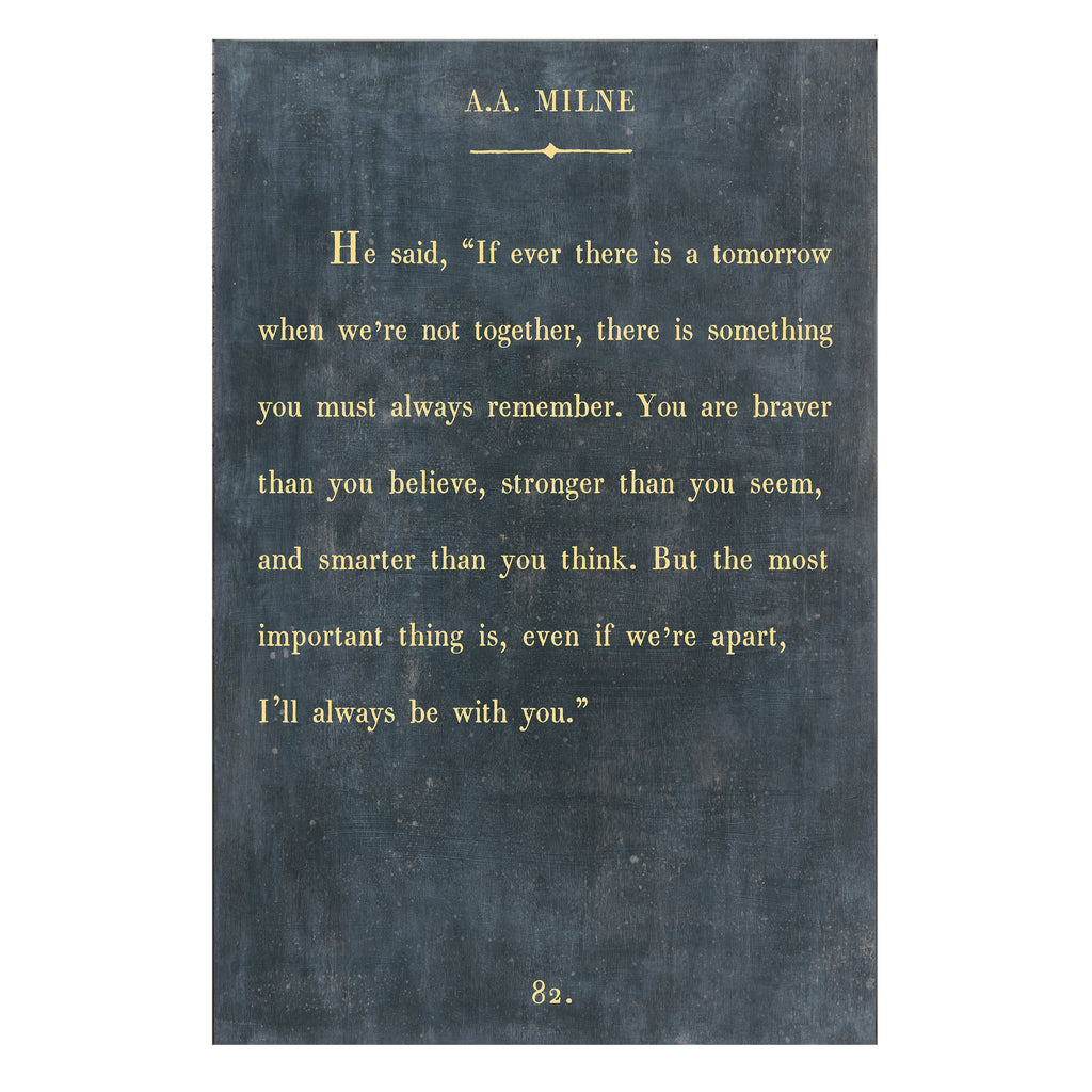 A.A. Milne - Book Collection - Art Print