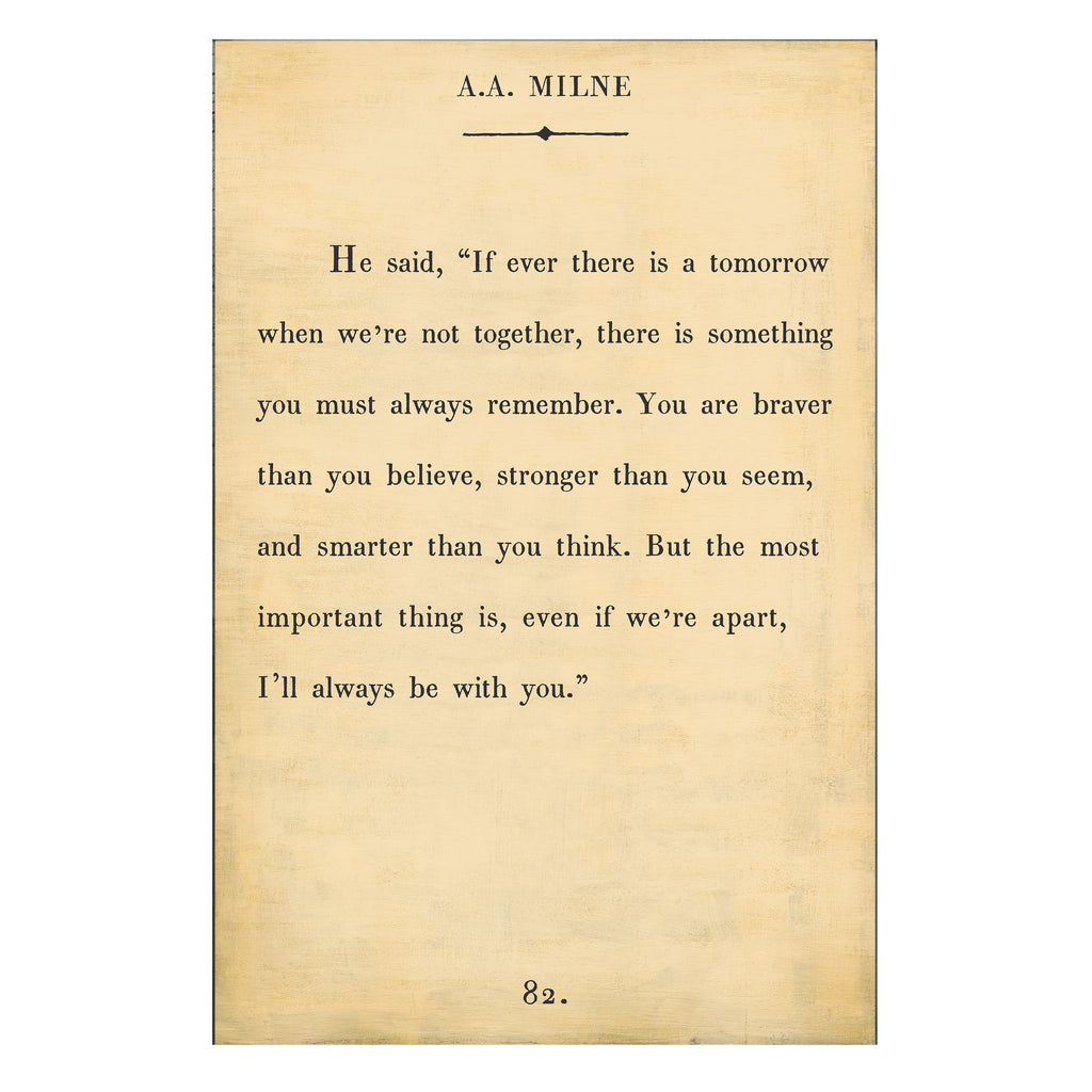 A.A. Milne - Book Collection - Art Print