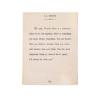 A.A. Milne Art Poster In Cream - 12x16