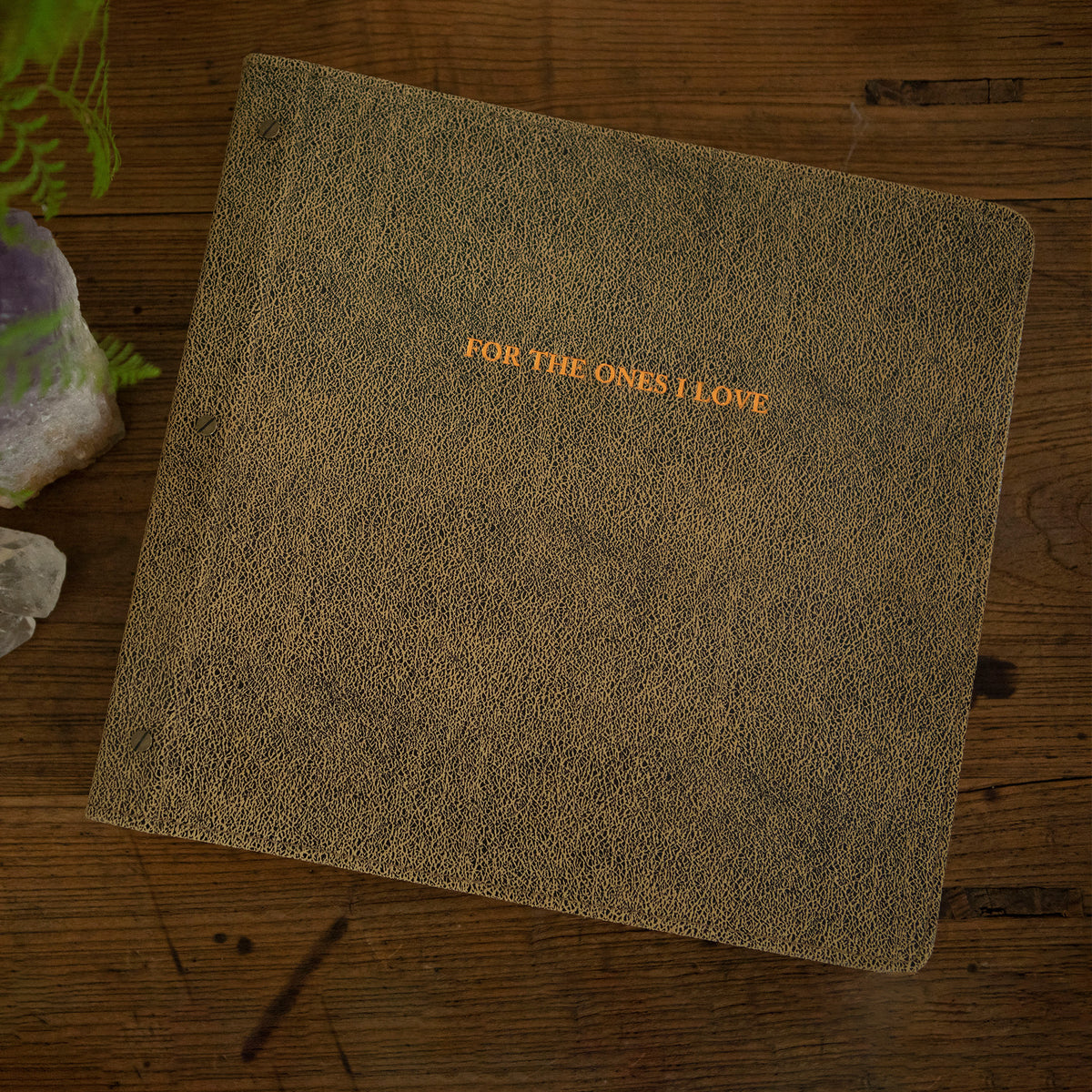 ***For the Ones I Love Leather Photo Keeper 13x13