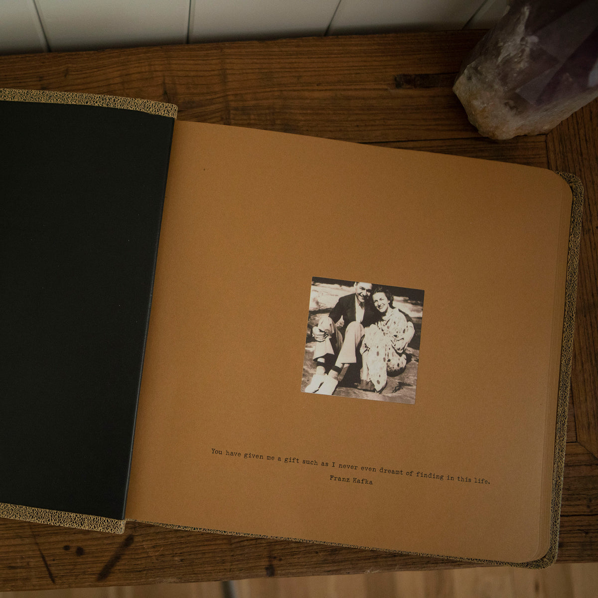 ***For the Ones I Love Leather Photo Keeper 13x13