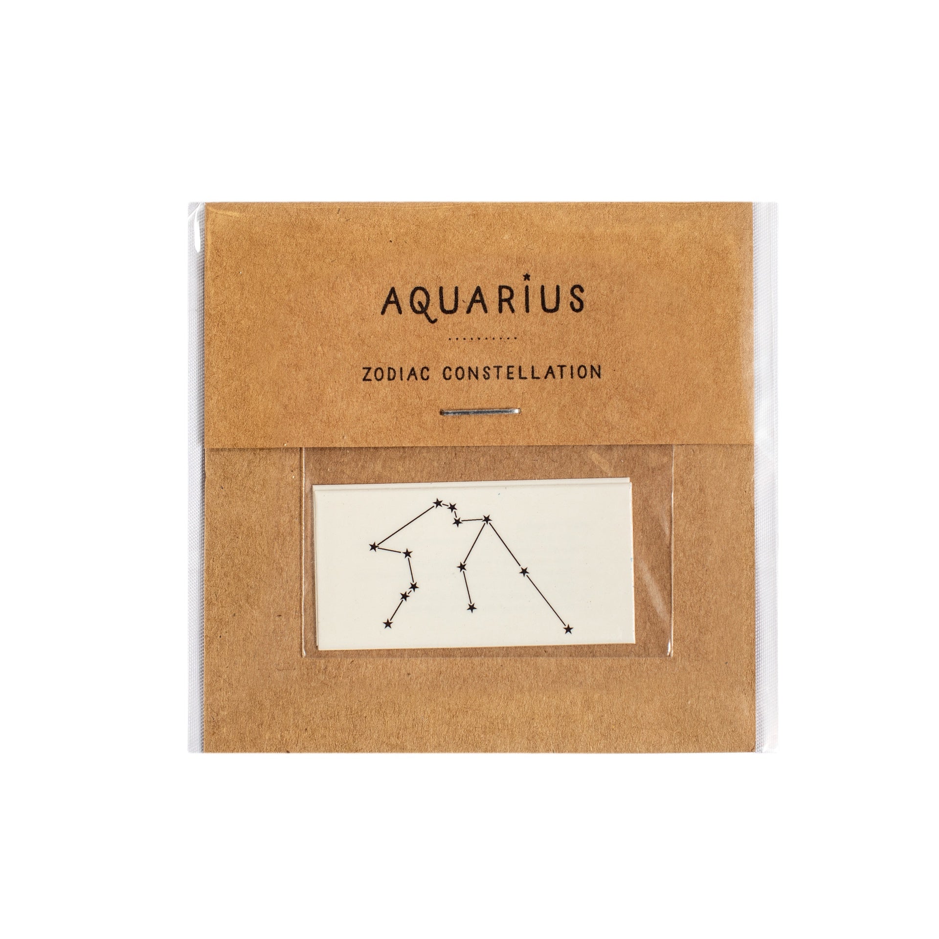Aquarius Zodiac Constellations Temporary Tattoo- Single Set of 2