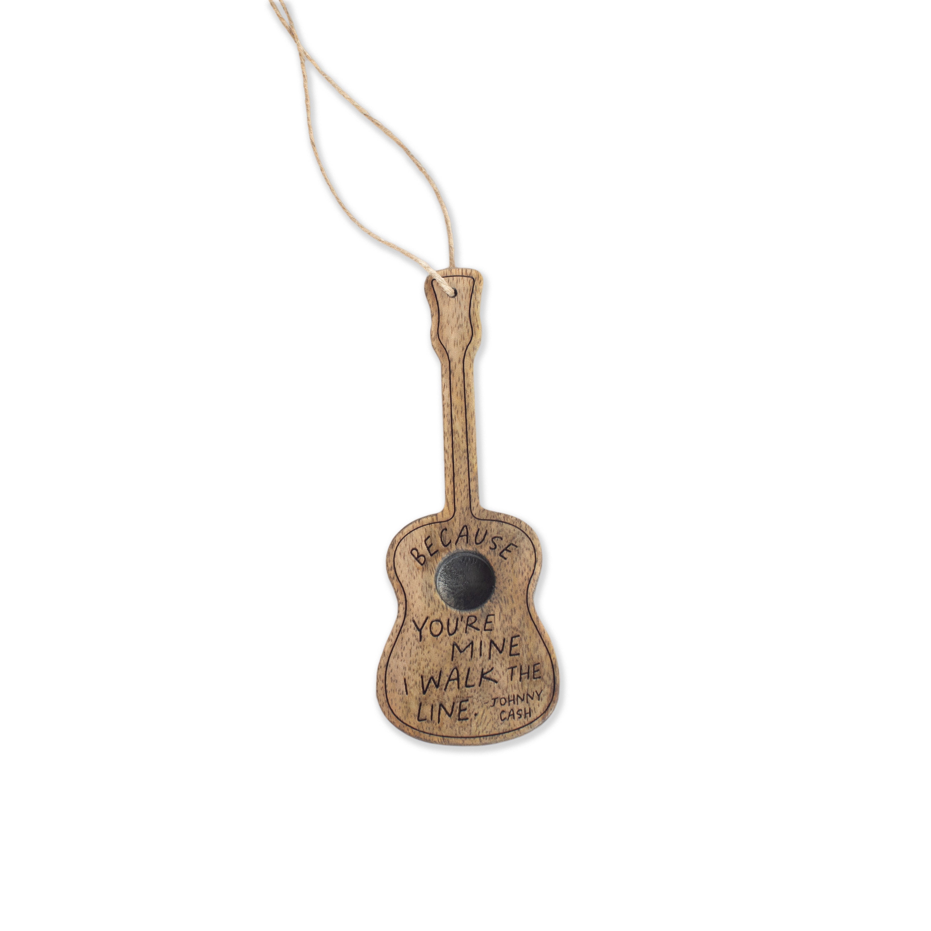 Johnny Cash Wooden Guitar (2nd Edition) - 2"x5"