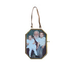 Octagon Brass Hanging Frame 3.75x5.5 - Vertical
