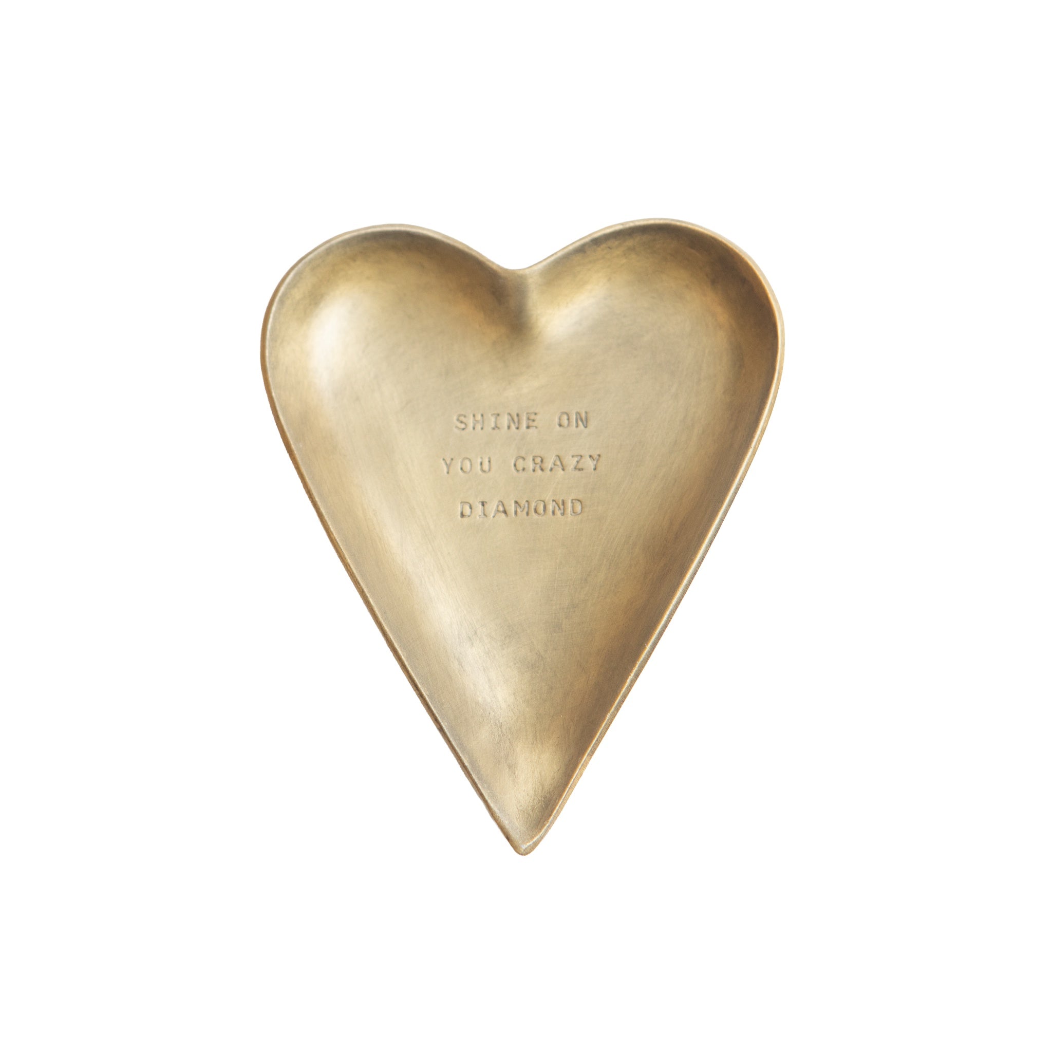 Brass Trinket Tray - "Shine on you Crazy Diamond"