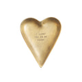 I Carry You In My Heart Brass Heart Trinket Tray
