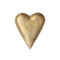 Keep Shining Beautiful One Brass Heart Trinket Tray