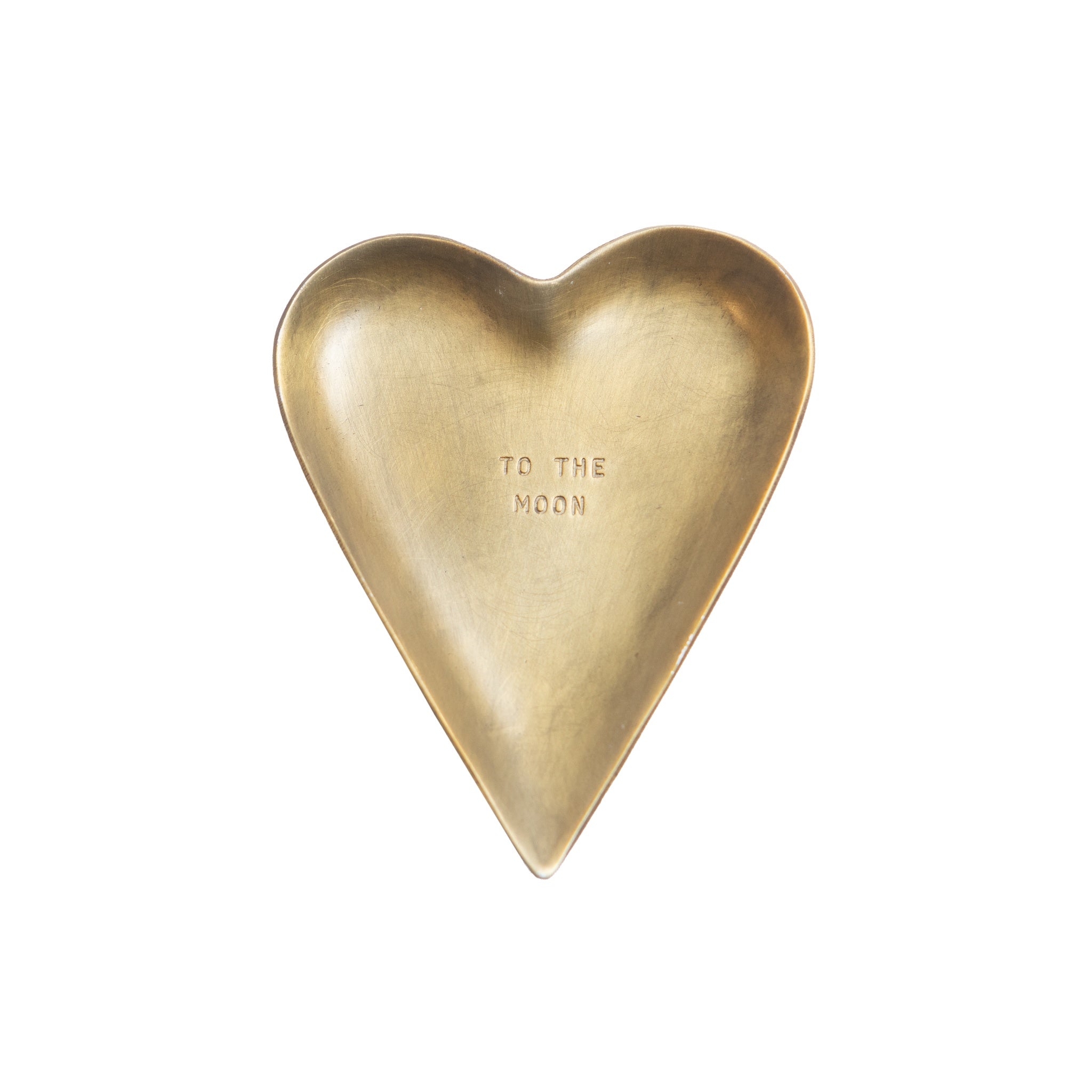 Brass Trinket Tray - "To the Moon."