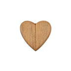 Wooden Heart Shape Magnetic Ring Box - 7in