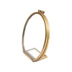 Round Brass Standing Frame - 4in