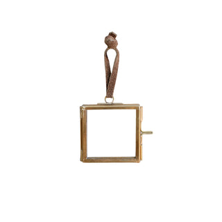 Square Brass Hanging Frame 2in