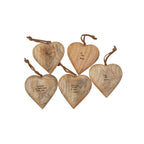 Large Engraved Wooden Heart