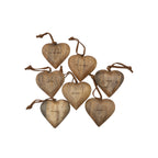 Small Engraved Wood Heart