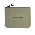 Trust Your Dopeness Canvas Zip Bag - Mint