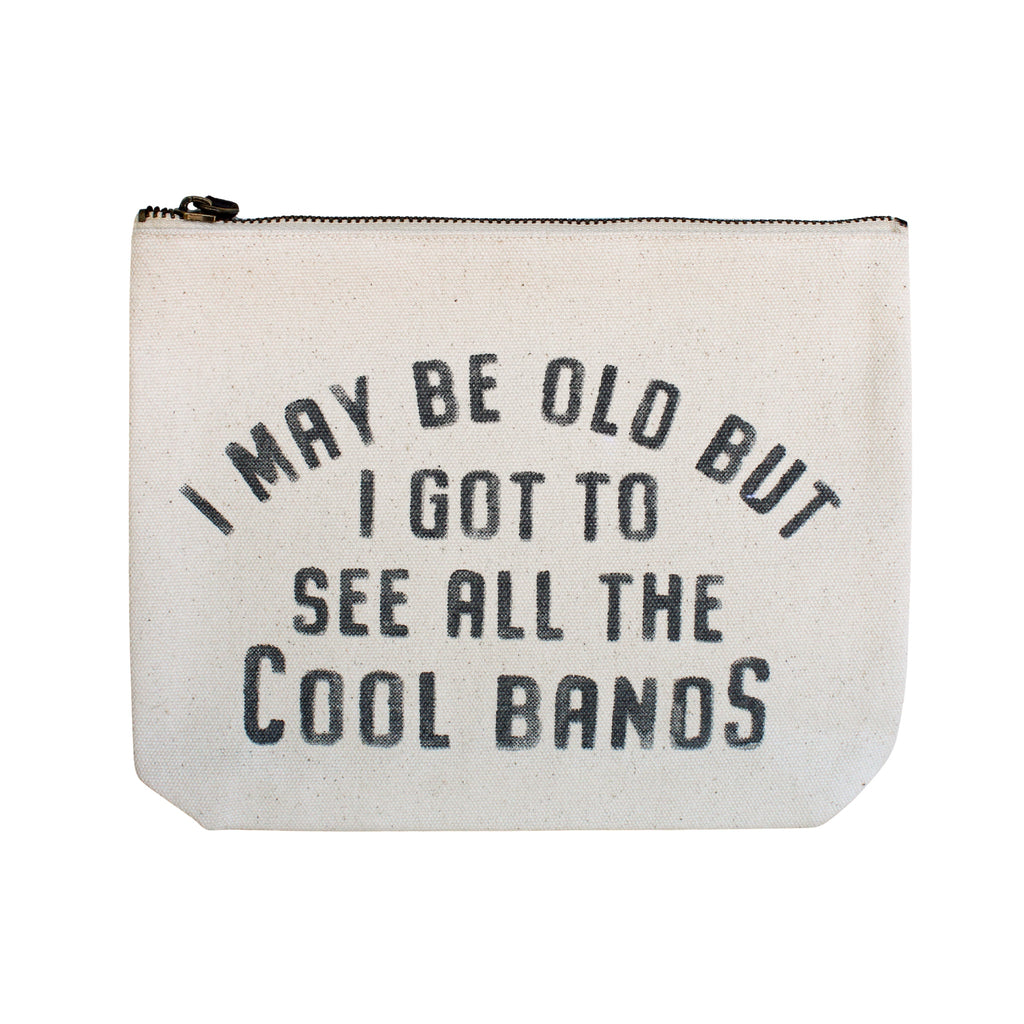 Cream Canvas Zip Bag