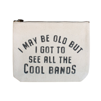Cream Canvas Zip Bag