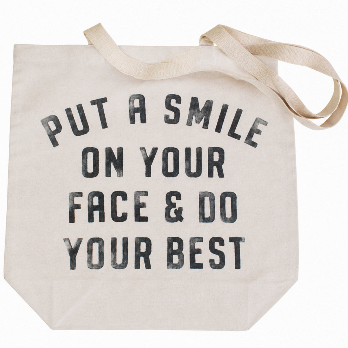 Put A Smile Canvas Tote