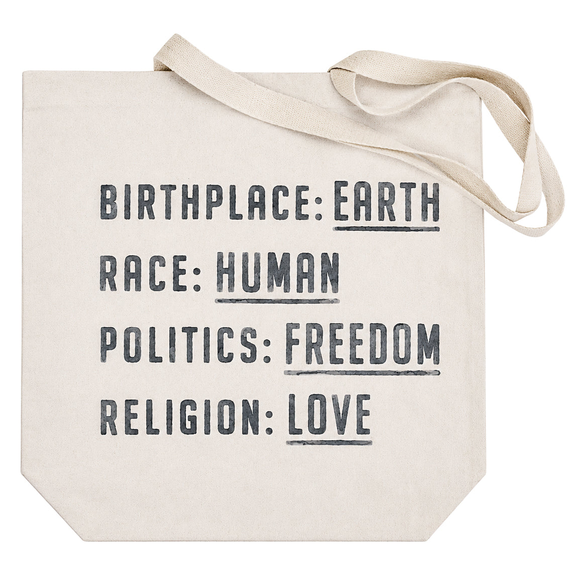 Birthplace Canvas Tote