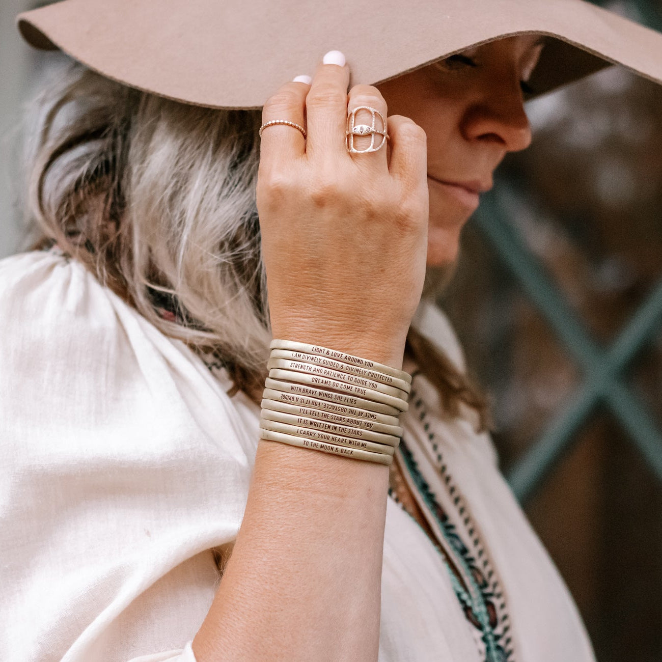 I Am Divinely Guided Brass Cuff