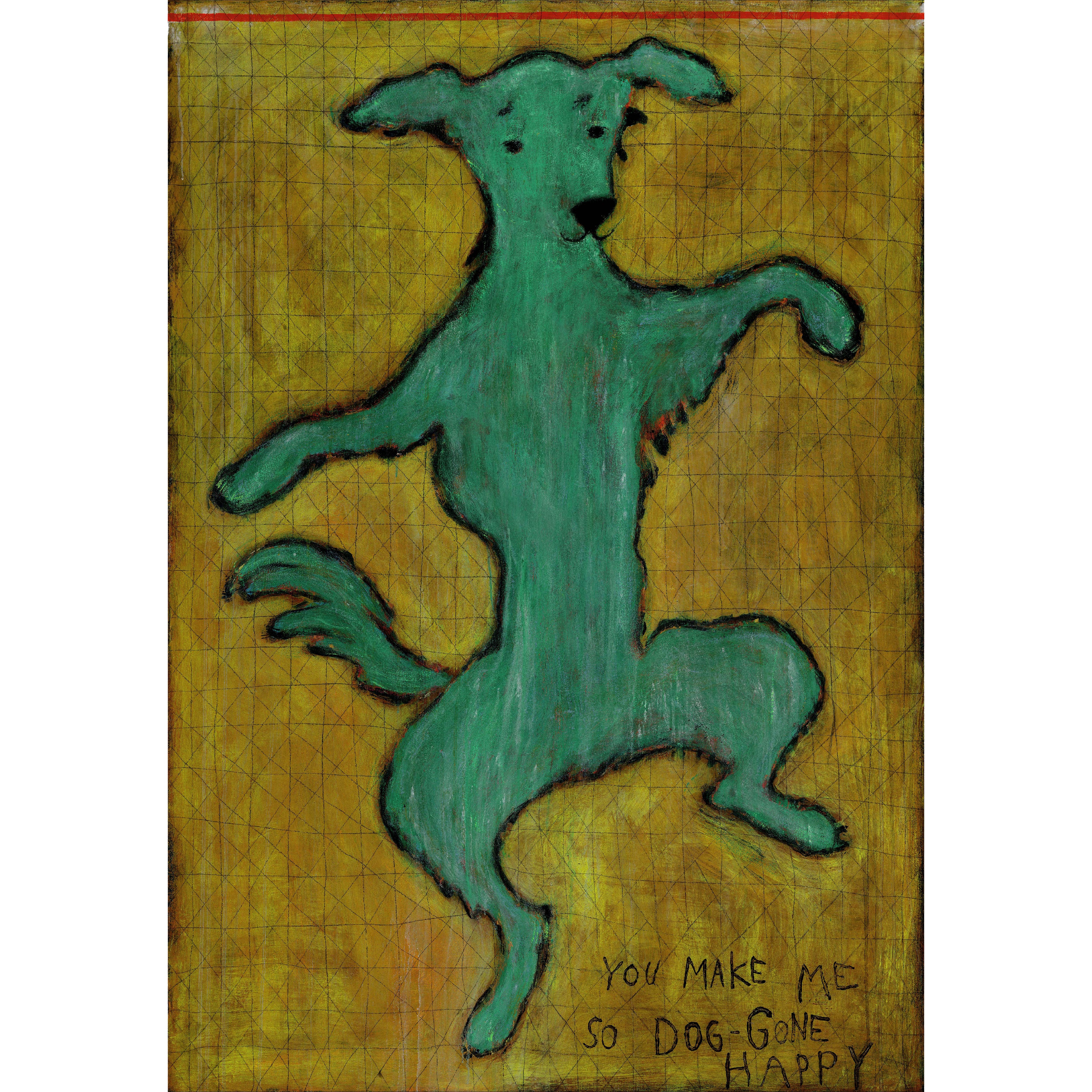 Dancing Dog Art Print - Quick Ship