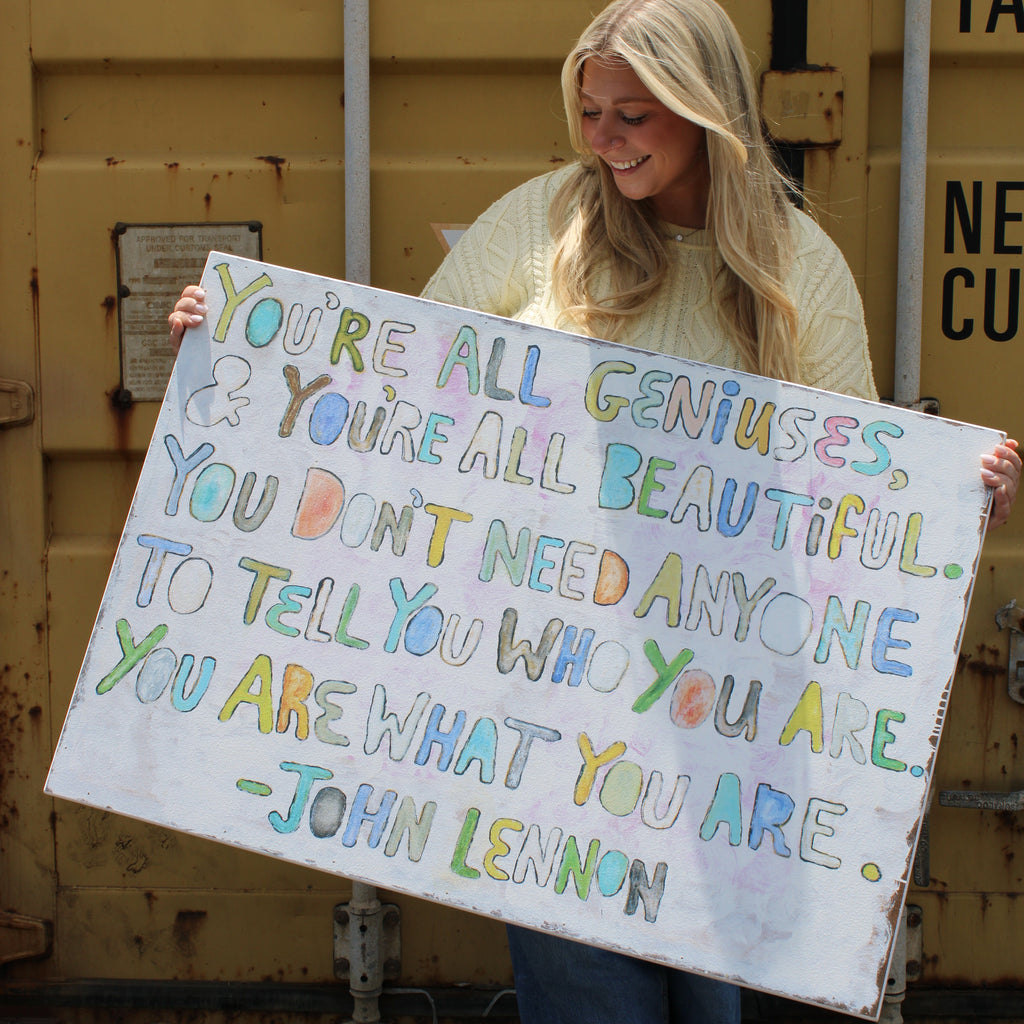 You're All Geniuses Art Print - Gallery Wrap