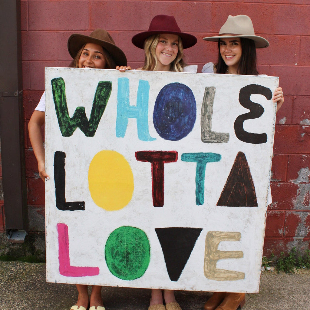 Colorful Whole Lotta Love Art Print - Gallery Wrap