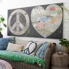 Choose Peace Art Print in Black - Gallery Wrap