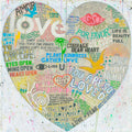 Choose Love Art Print in White - Gallery Wrap