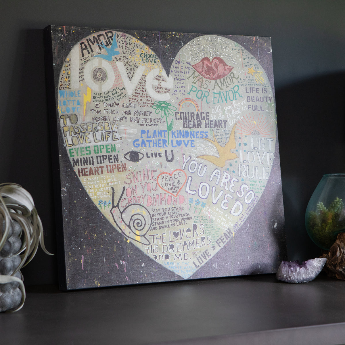 Choose Love Art Print in Black