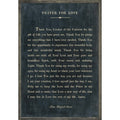 Prayer For Love Art Print - Grey Wood