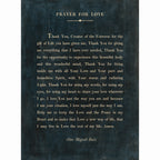 Prayer For Love Art Print - Poetry Collection