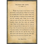 Prayer For Love Art Print - Poetry Collection