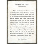 Prayer For Love Art Print - Poetry Collection