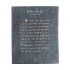 Pablo Casals Art Poster In Charcoal - 12x16