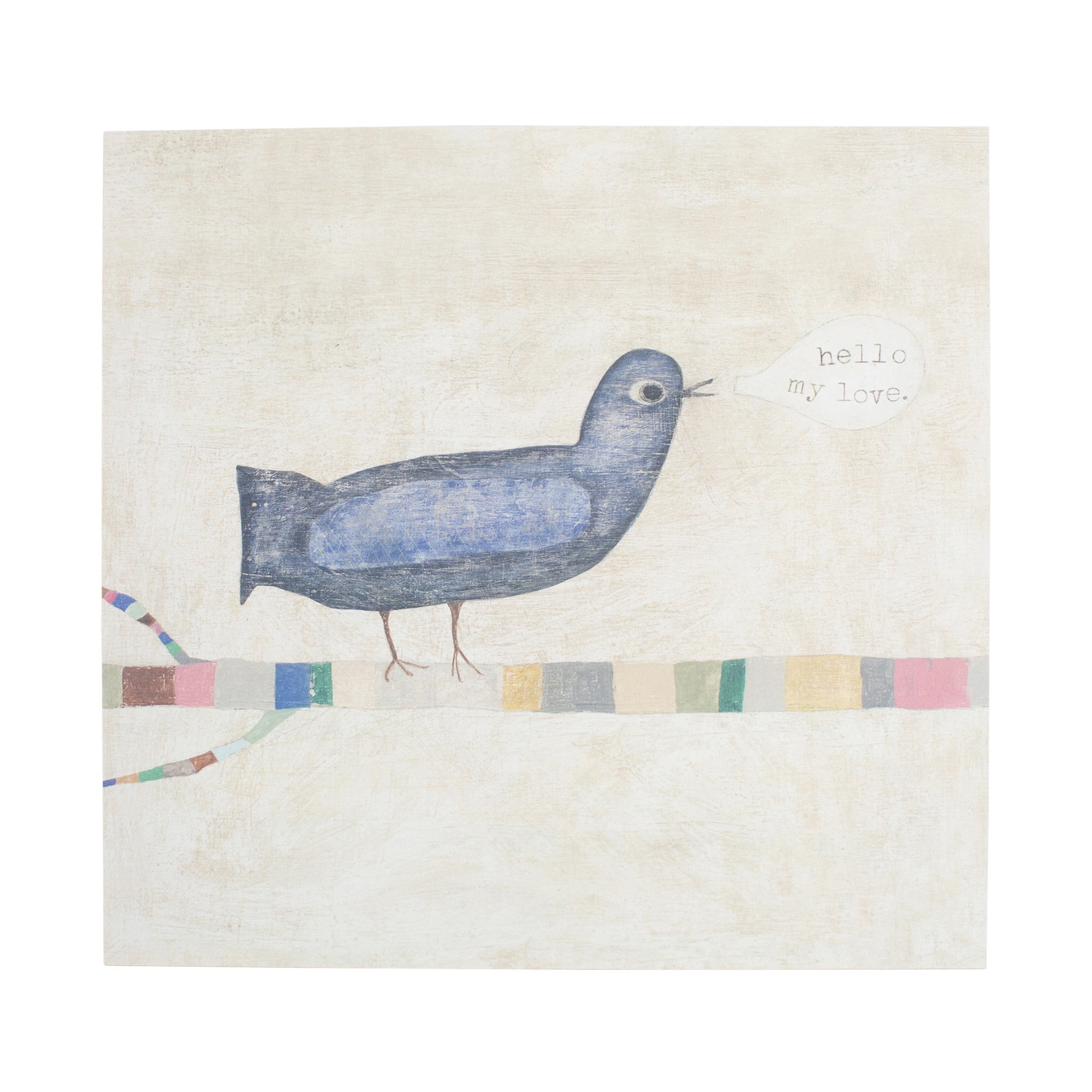 Hello, My Love Art Poster - 8" x 8"