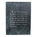 12"x16" Lao Tzu Book Collection Art Poster  -Charcoal