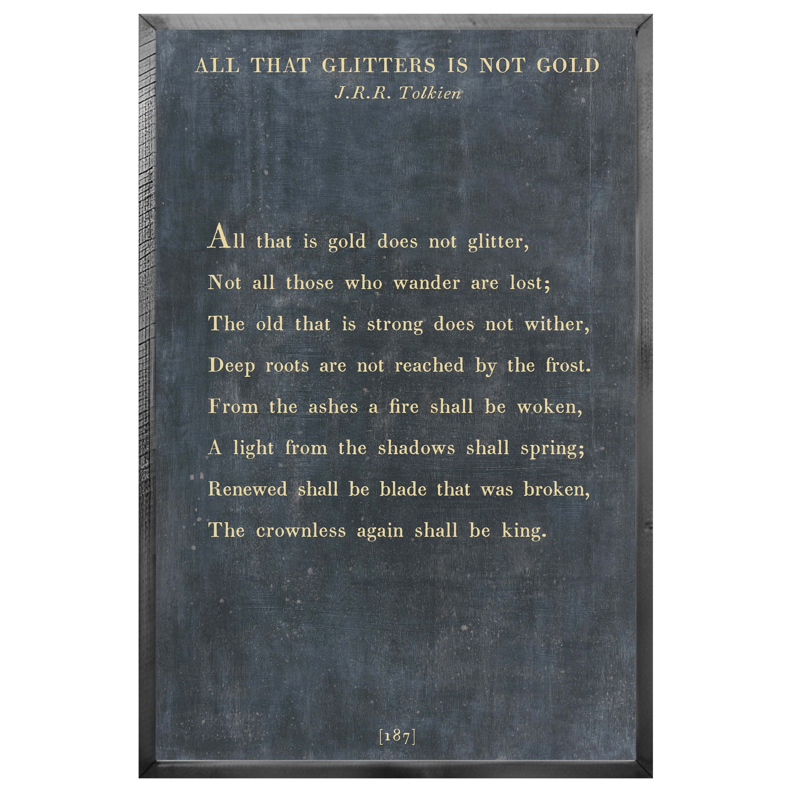 All That Glitters Art Print - Grey Wood