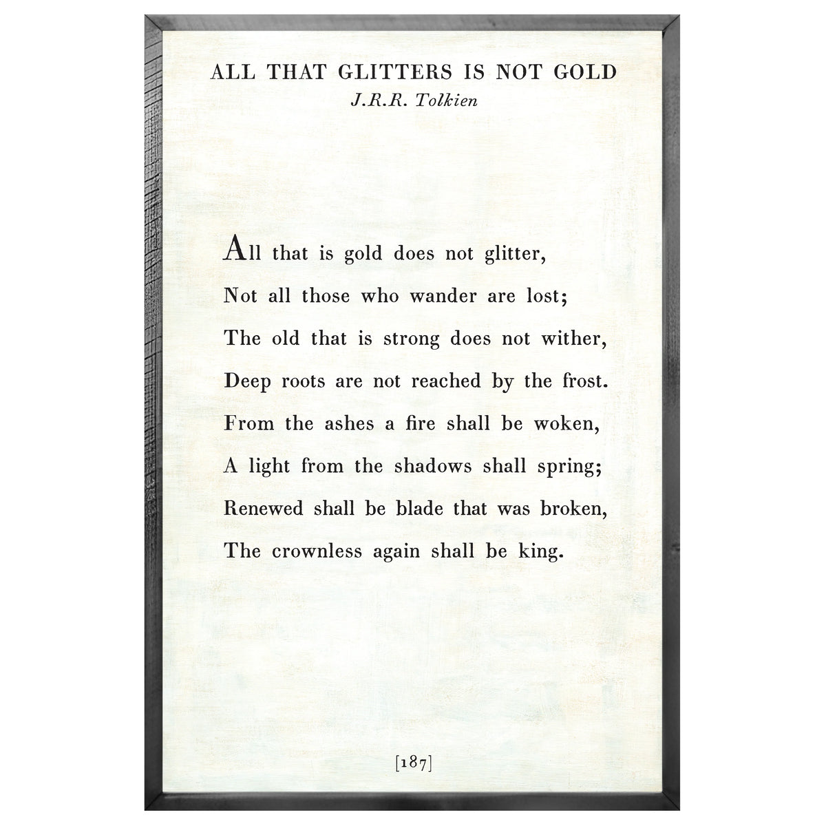 All That Glitters Art Print - Grey Wood