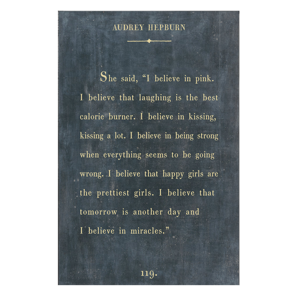 Audrey Hepburn - Book Collection - Art Print