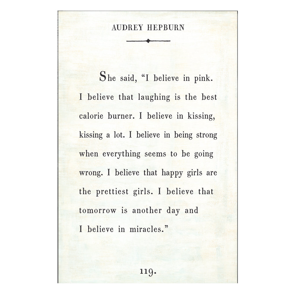 Audrey Hepburn - Book Collection - Art Print