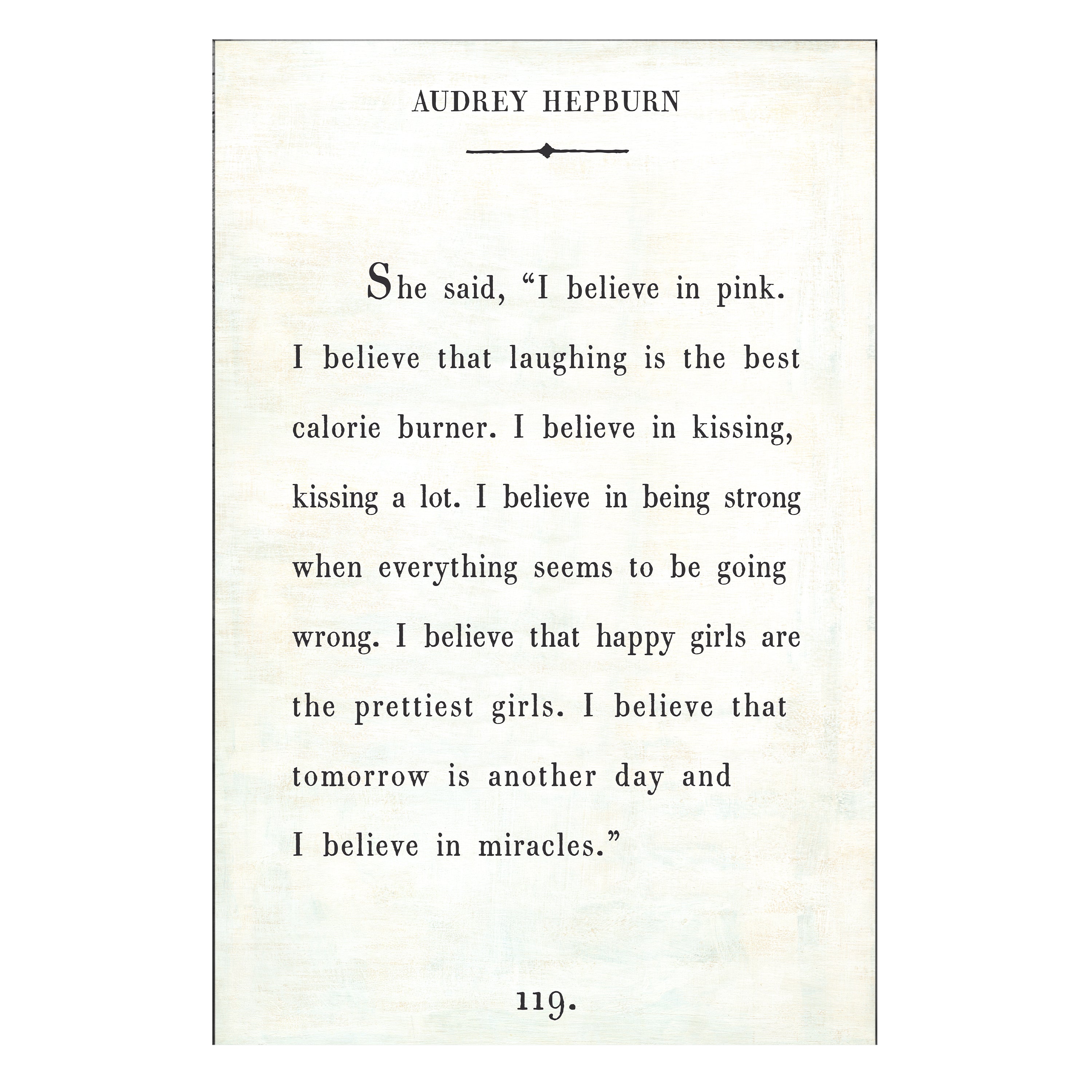 Audrey Hepburn - Book Collection - Art Print