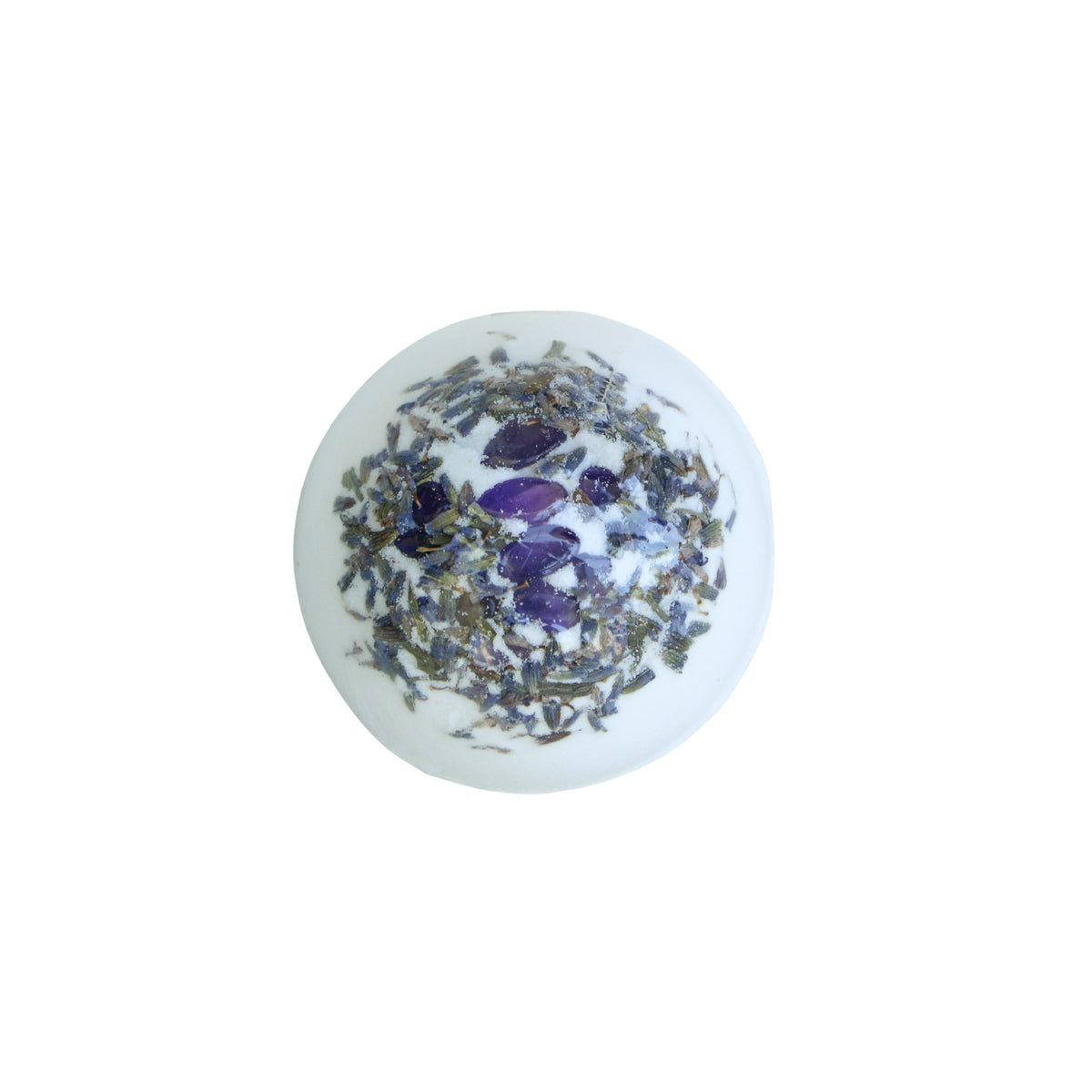 Lavender Crystal Bath Bomb- Amethyst