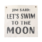***Jim Said Hand Painted Wall Tarp 25x25